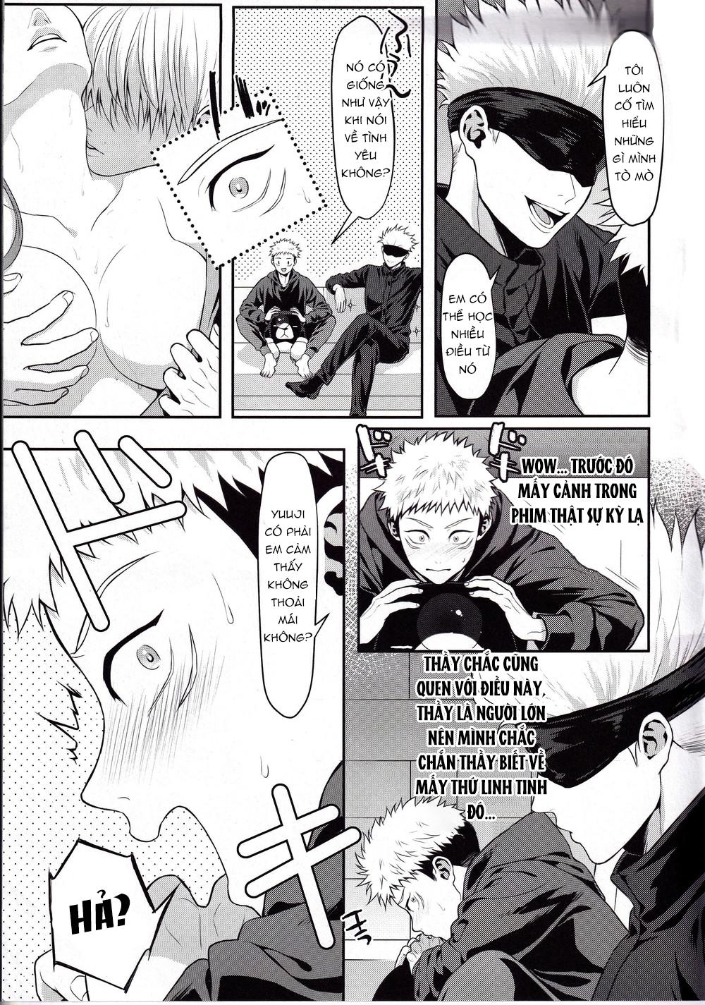 ONESHOT COI LÀ NỨNG Chapter 2 Gojo x Yuuji - Trang 2