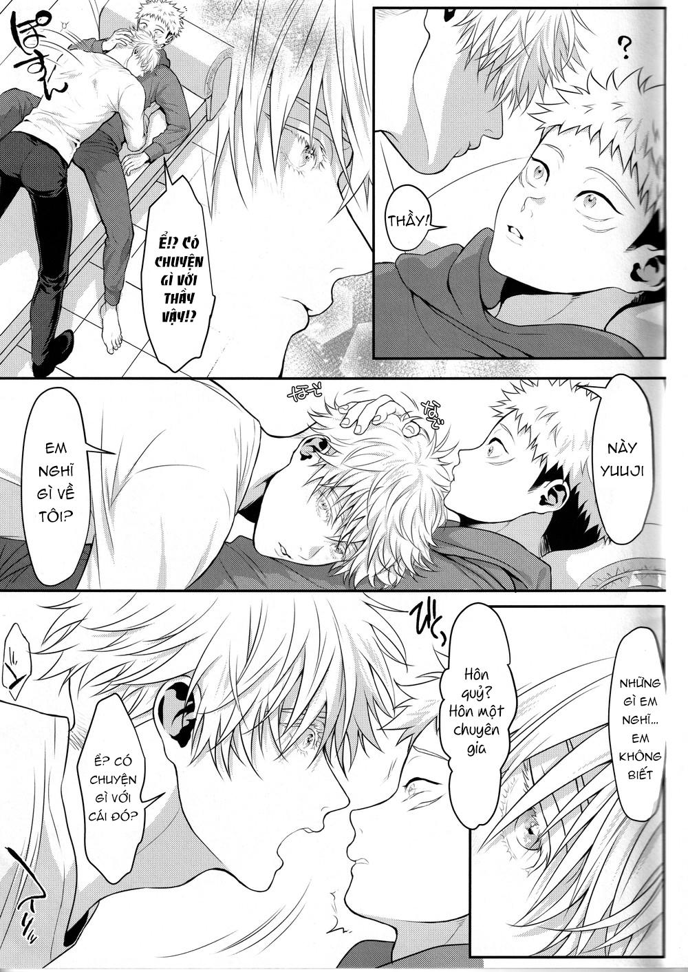 ONESHOT COI LÀ NỨNG Chapter 2 Gojo x Yuuji - Trang 2
