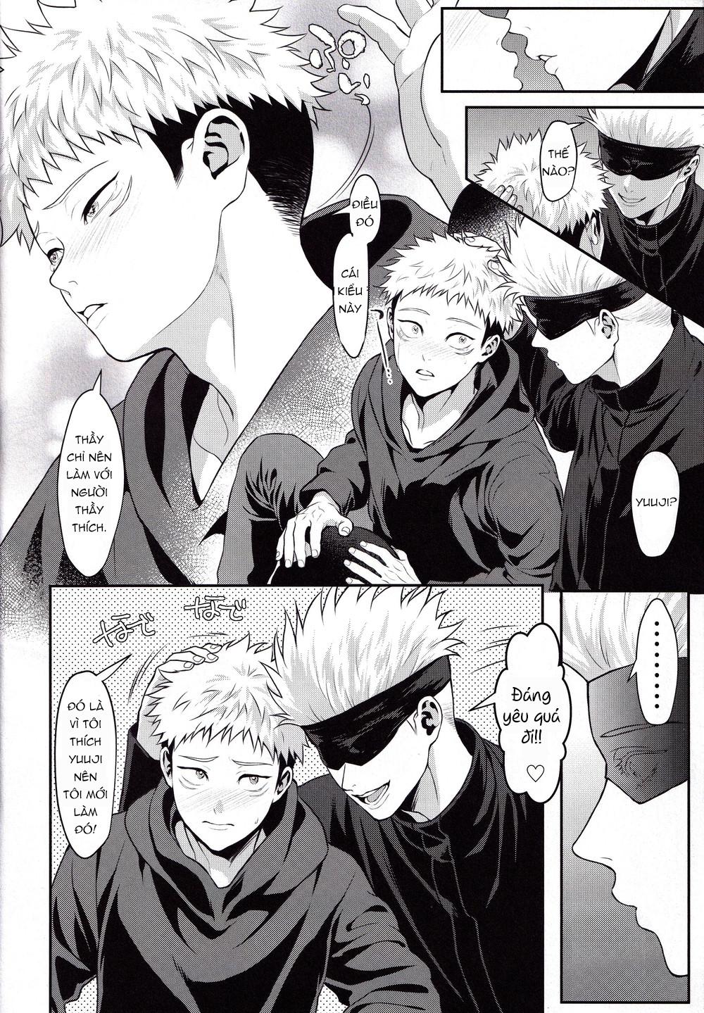 ONESHOT COI LÀ NỨNG Chapter 2 Gojo x Yuuji - Trang 2