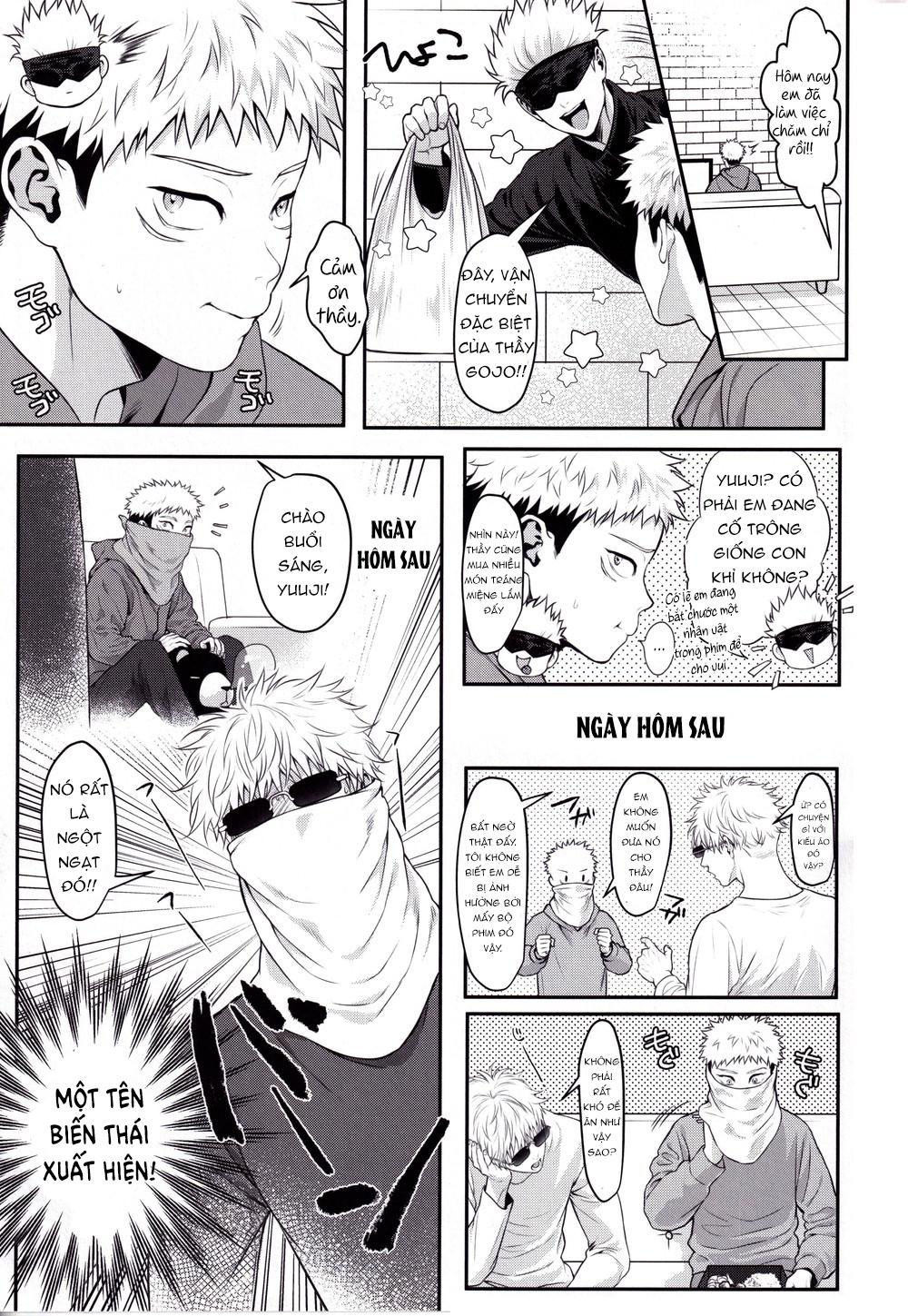 ONESHOT COI LÀ NỨNG Chapter 2 Gojo x Yuuji - Trang 2