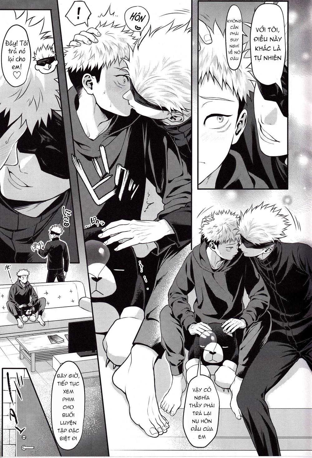 ONESHOT COI LÀ NỨNG Chapter 2 Gojo x Yuuji - Trang 2