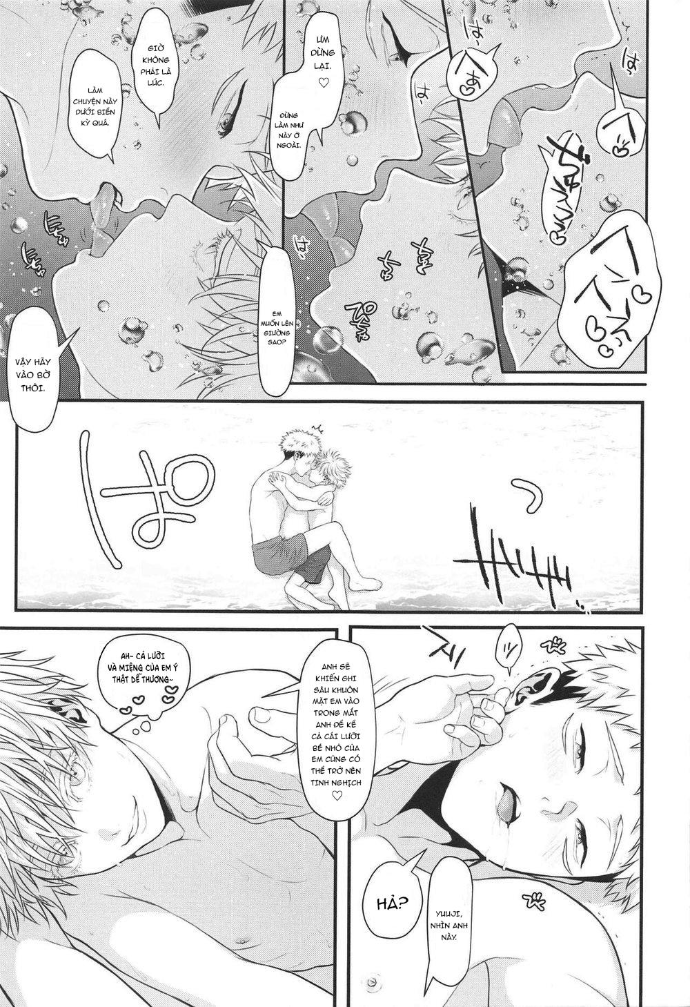 ONESHOT COI LÀ NỨNG Chapter 4 Gojo x Yuuji - Trang 2