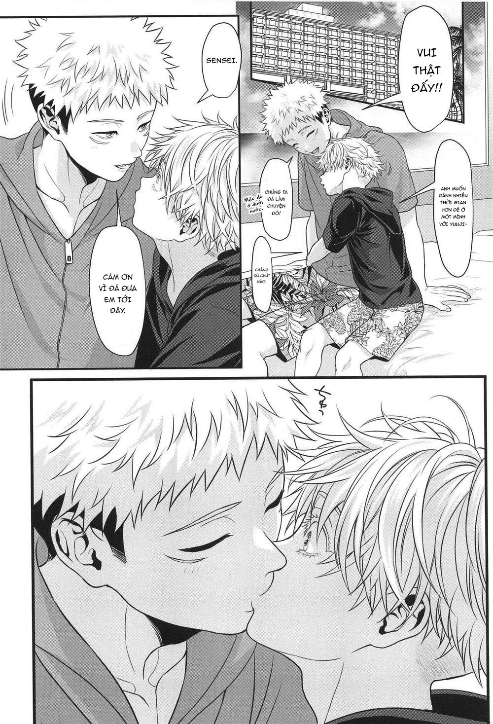 ONESHOT COI LÀ NỨNG Chapter 4 Gojo x Yuuji - Trang 2