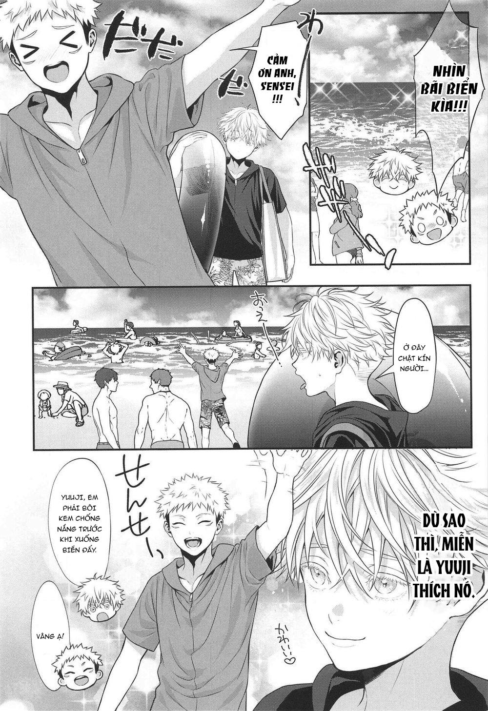 ONESHOT COI LÀ NỨNG Chapter 4 Gojo x Yuuji - Trang 2