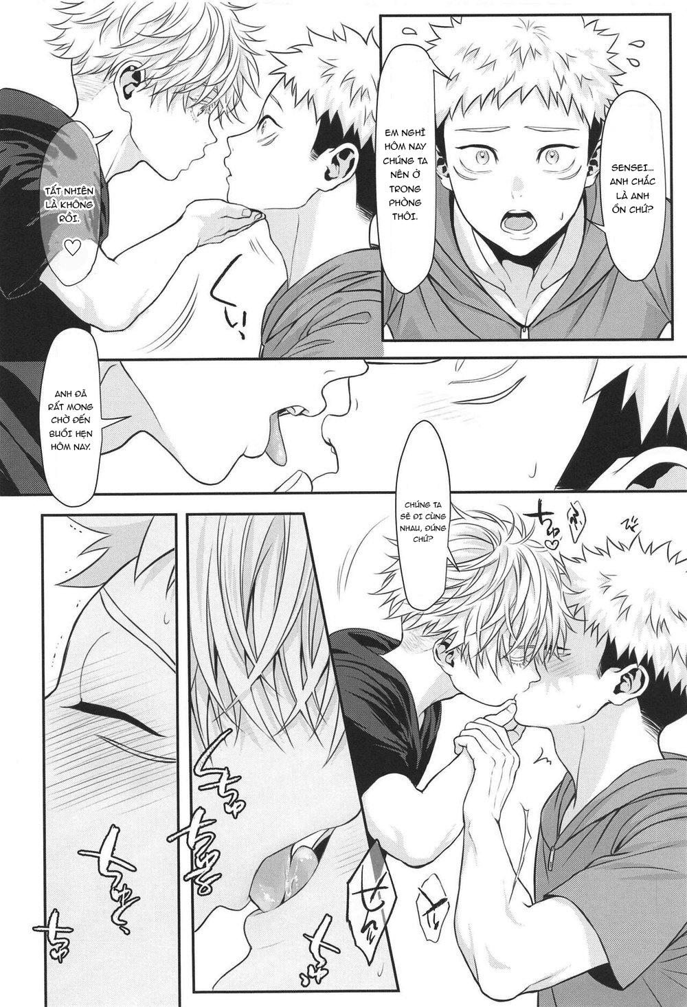 ONESHOT COI LÀ NỨNG Chapter 4 Gojo x Yuuji - Trang 2