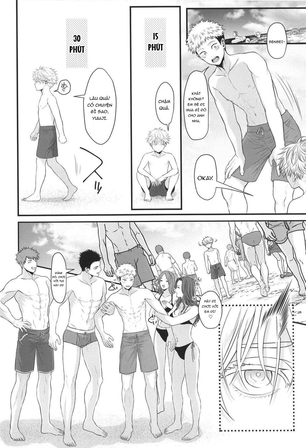 ONESHOT COI LÀ NỨNG Chapter 4 Gojo x Yuuji - Trang 2