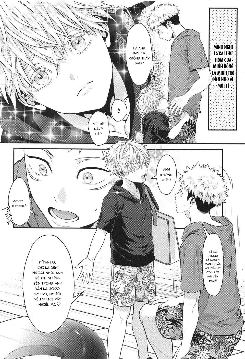 ONESHOT COI LÀ NỨNG Chapter 4 Gojo x Yuuji - Trang 2