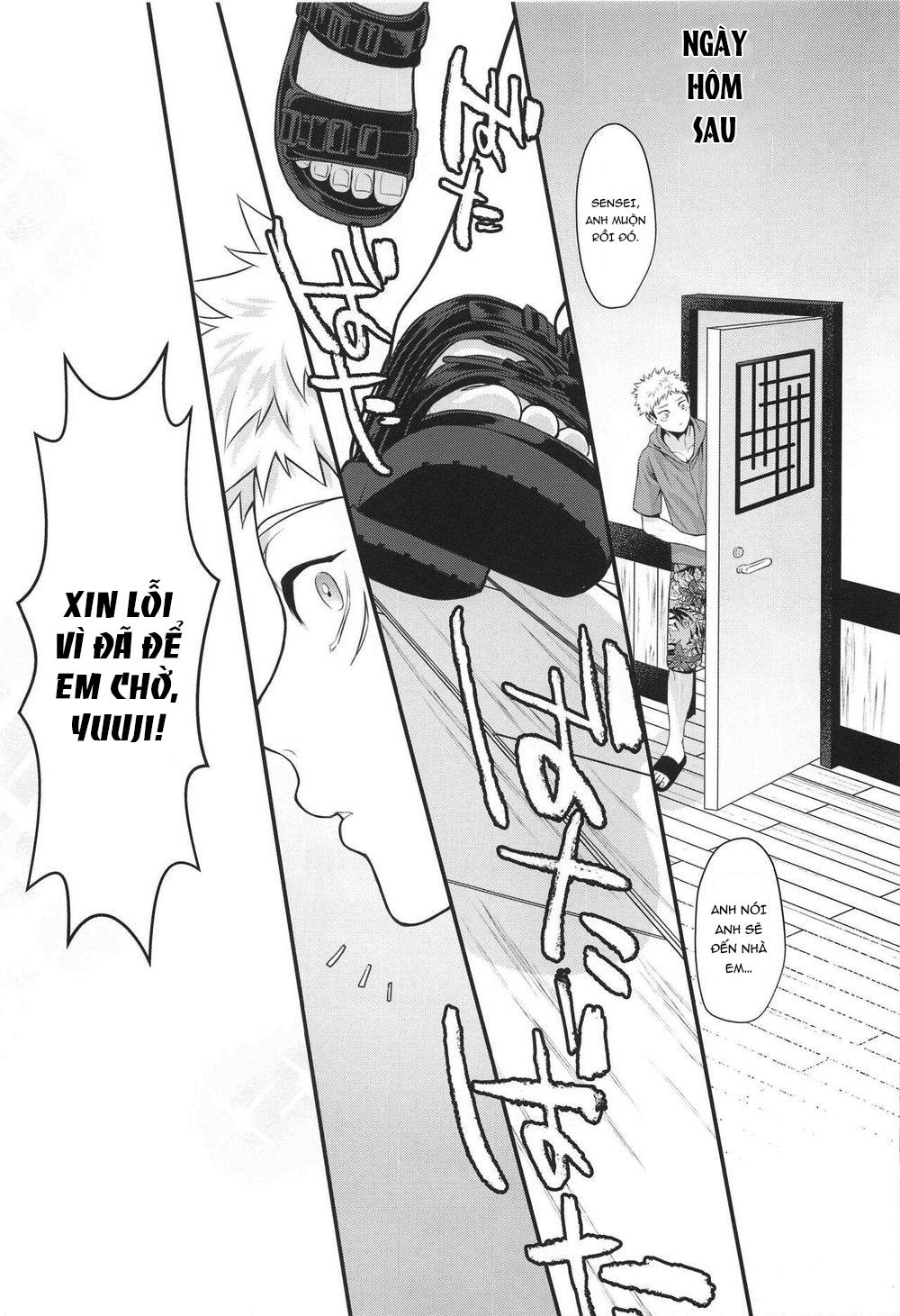 ONESHOT COI LÀ NỨNG Chapter 4 Gojo x Yuuji - Trang 2