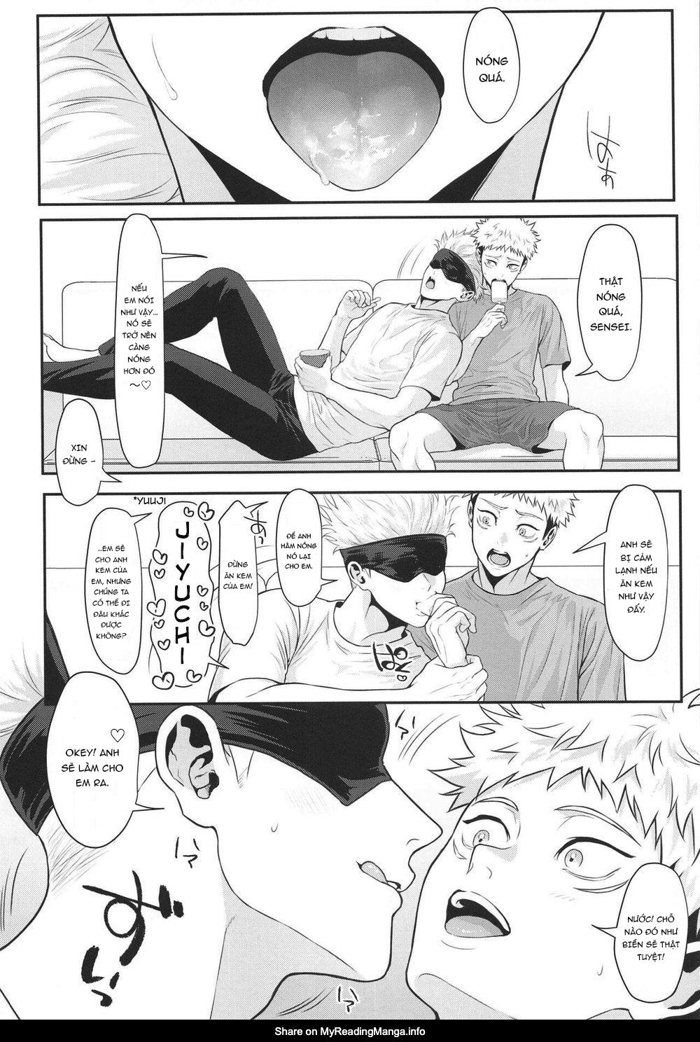 ONESHOT COI LÀ NỨNG Chapter 4 Gojo x Yuuji - Trang 2