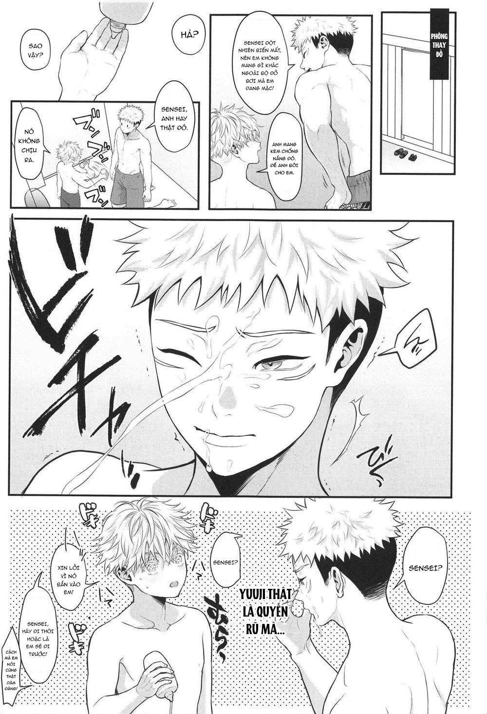 ONESHOT COI LÀ NỨNG Chapter 4 Gojo x Yuuji - Trang 2