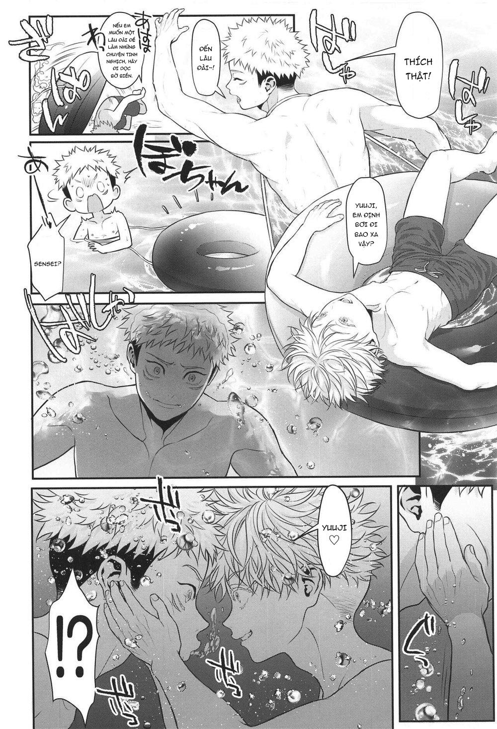 ONESHOT COI LÀ NỨNG Chapter 4 Gojo x Yuuji - Trang 2