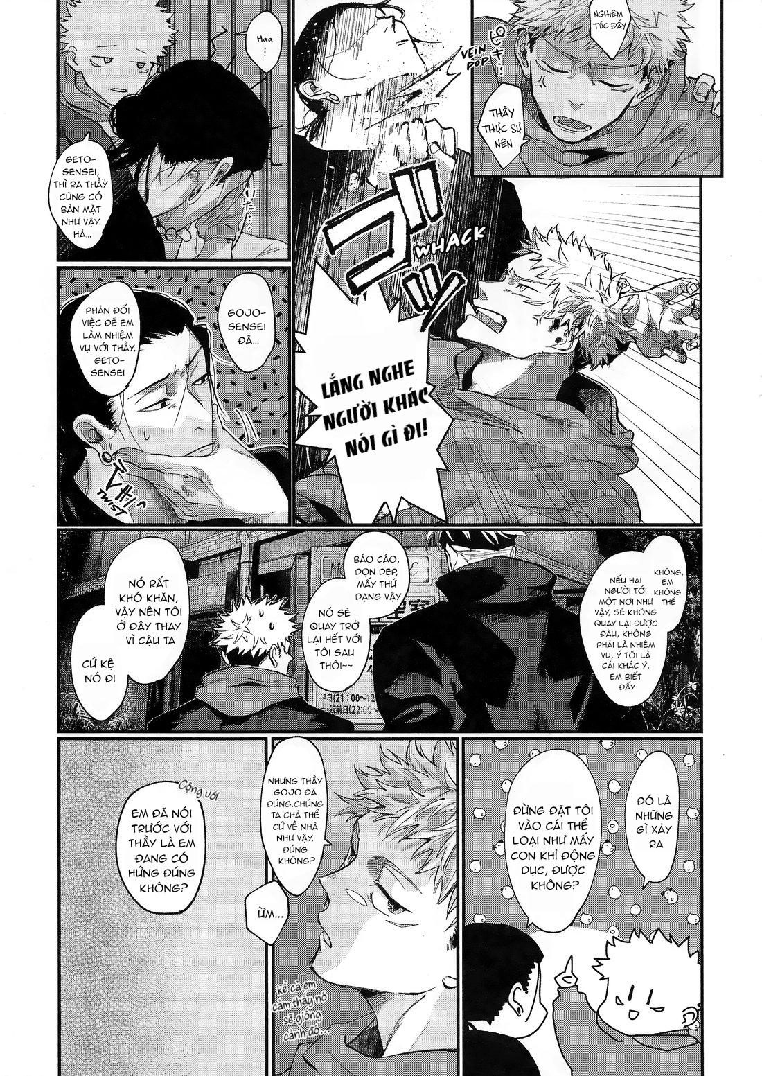 ONESHOT COI LÀ NỨNG Chapter 6 Geto x Yuuji - Trang 2