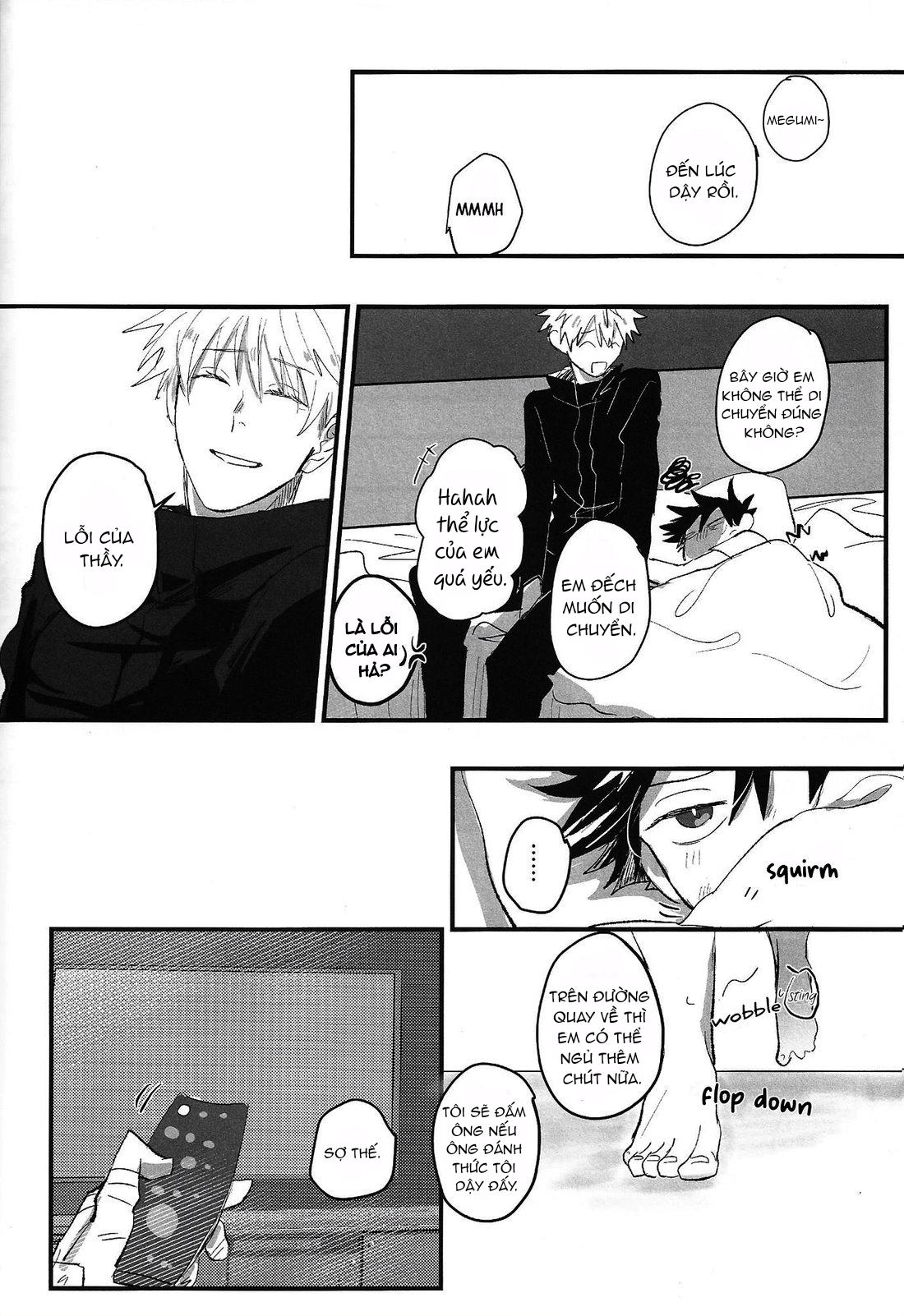 ONESHOT COI LÀ NỨNG Chapter 9 Gojo x Megumi - Trang 2