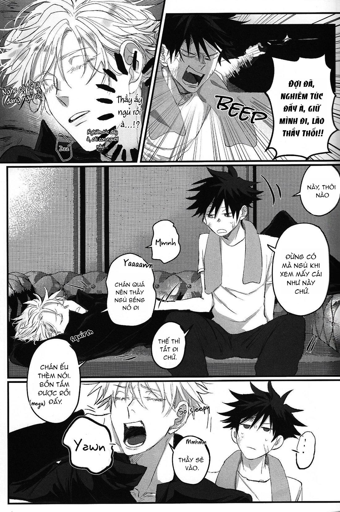 ONESHOT COI LÀ NỨNG Chapter 9 Gojo x Megumi - Trang 2