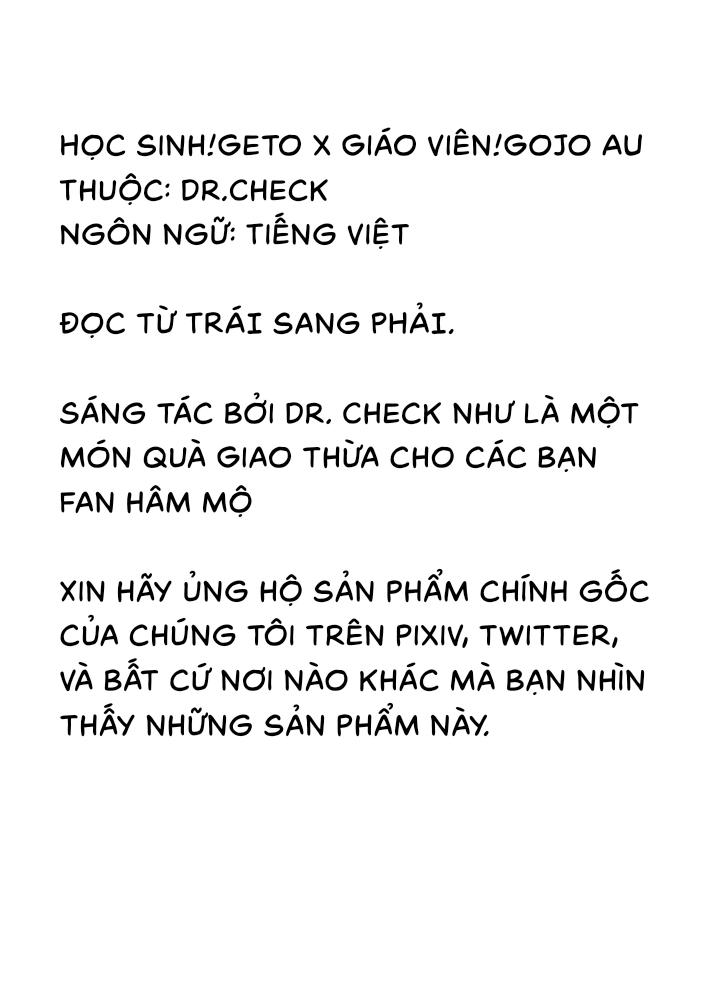 ONESHOT COI LÀ NỨNG Chapter 10.1 Gojo x Geto - Trang 2