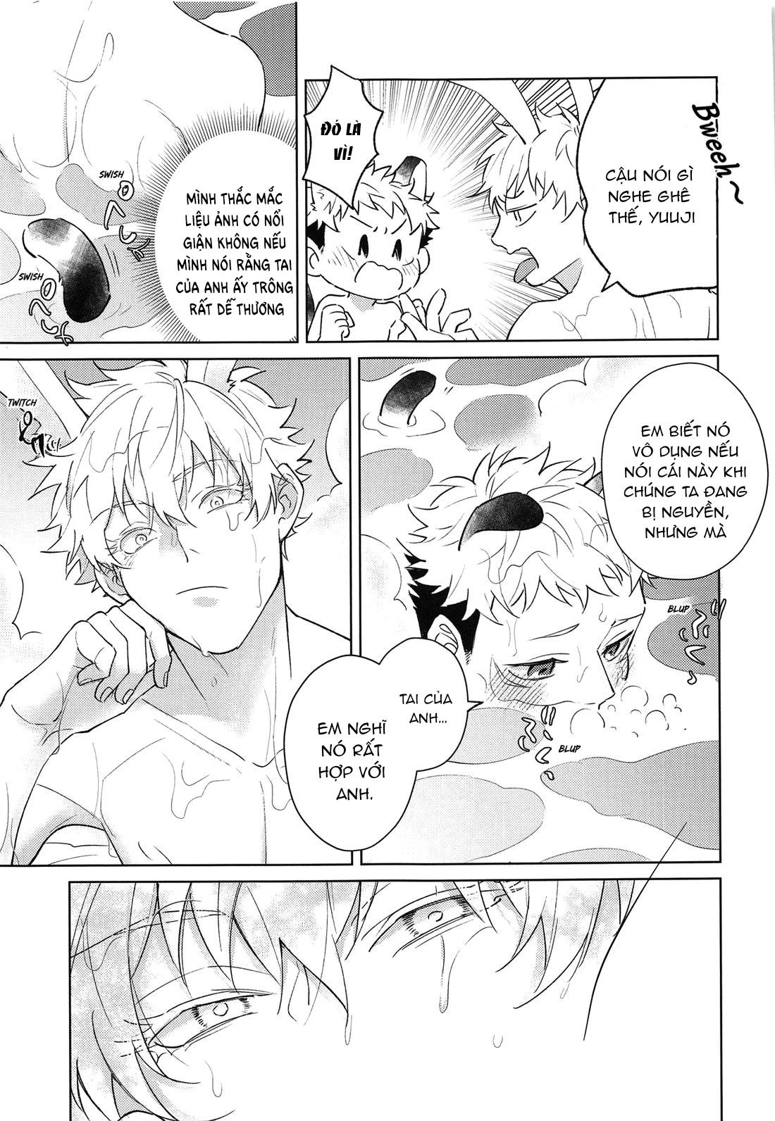 ONESHOT COI LÀ NỨNG Chapter 11 Gojo x Yuuji - Trang 2