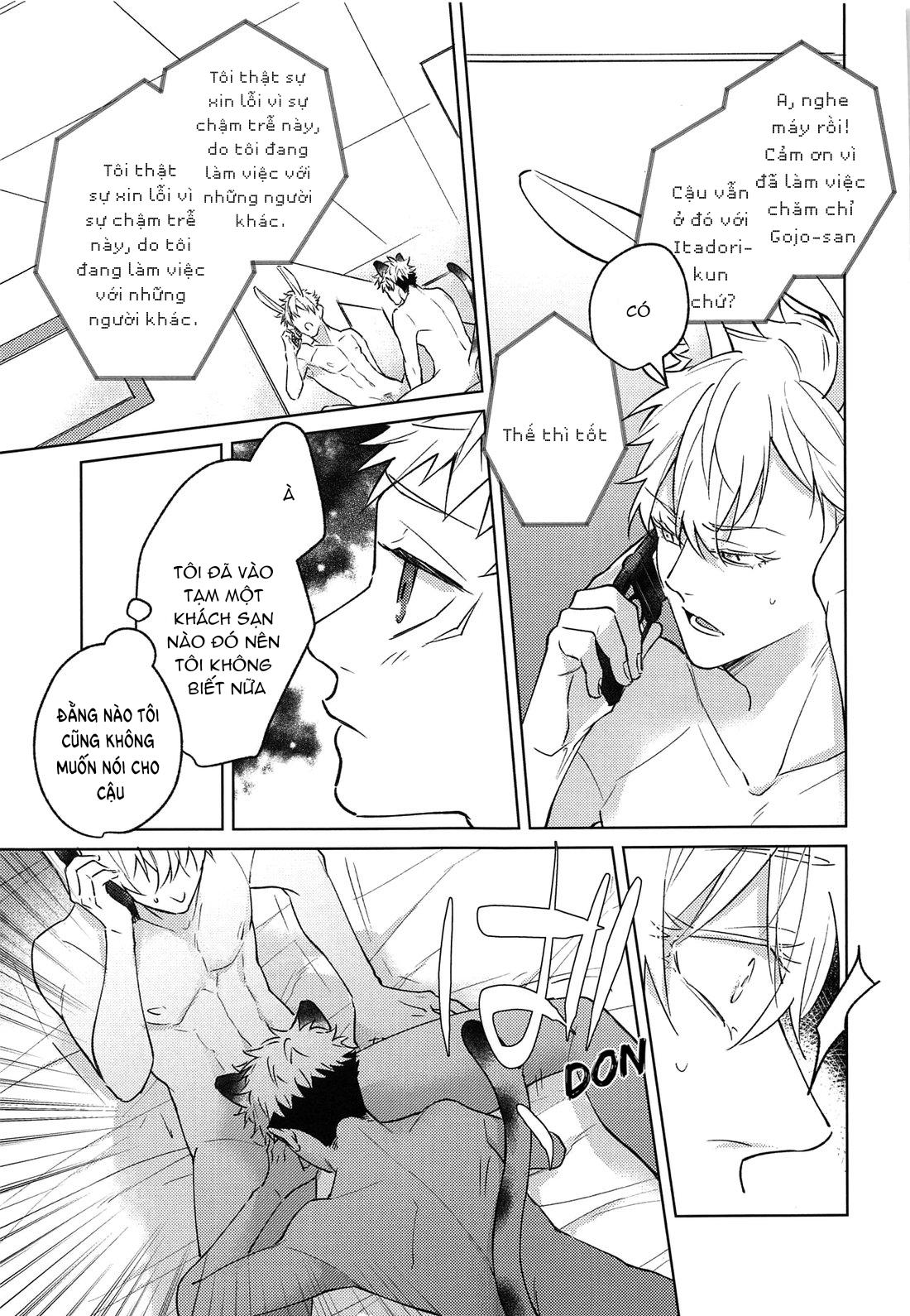 ONESHOT COI LÀ NỨNG Chapter 11 Gojo x Yuuji - Trang 2
