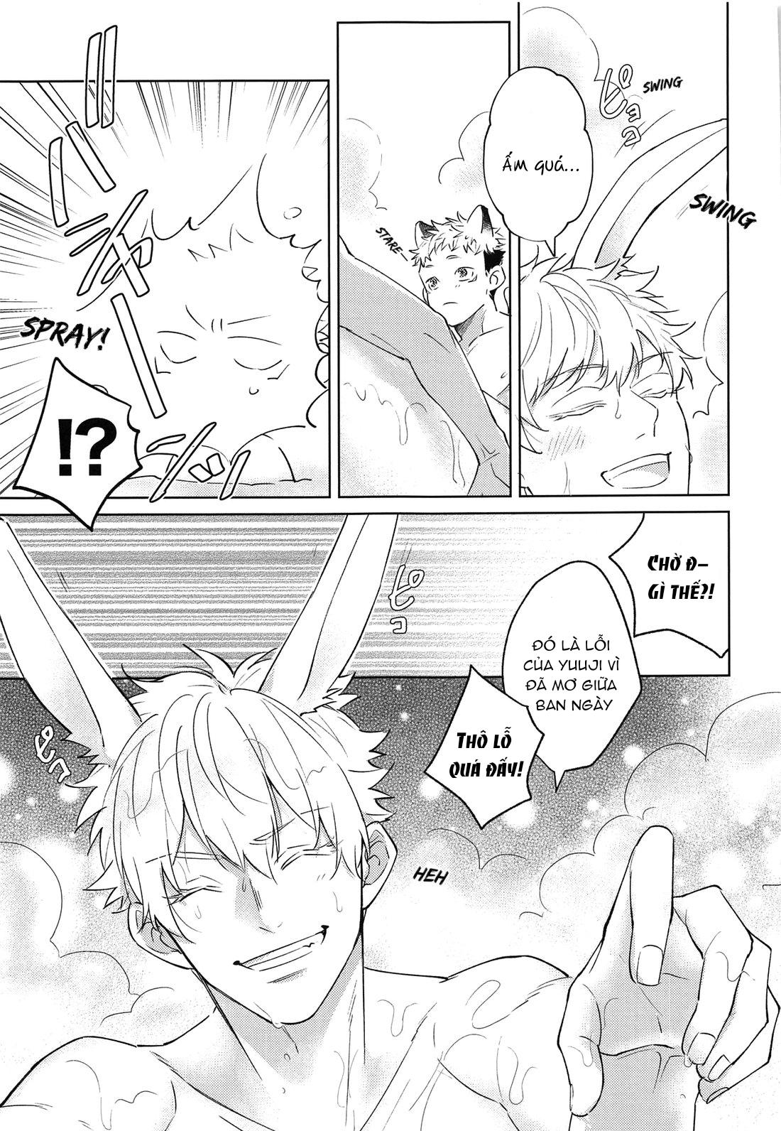 ONESHOT COI LÀ NỨNG Chapter 11 Gojo x Yuuji - Trang 2