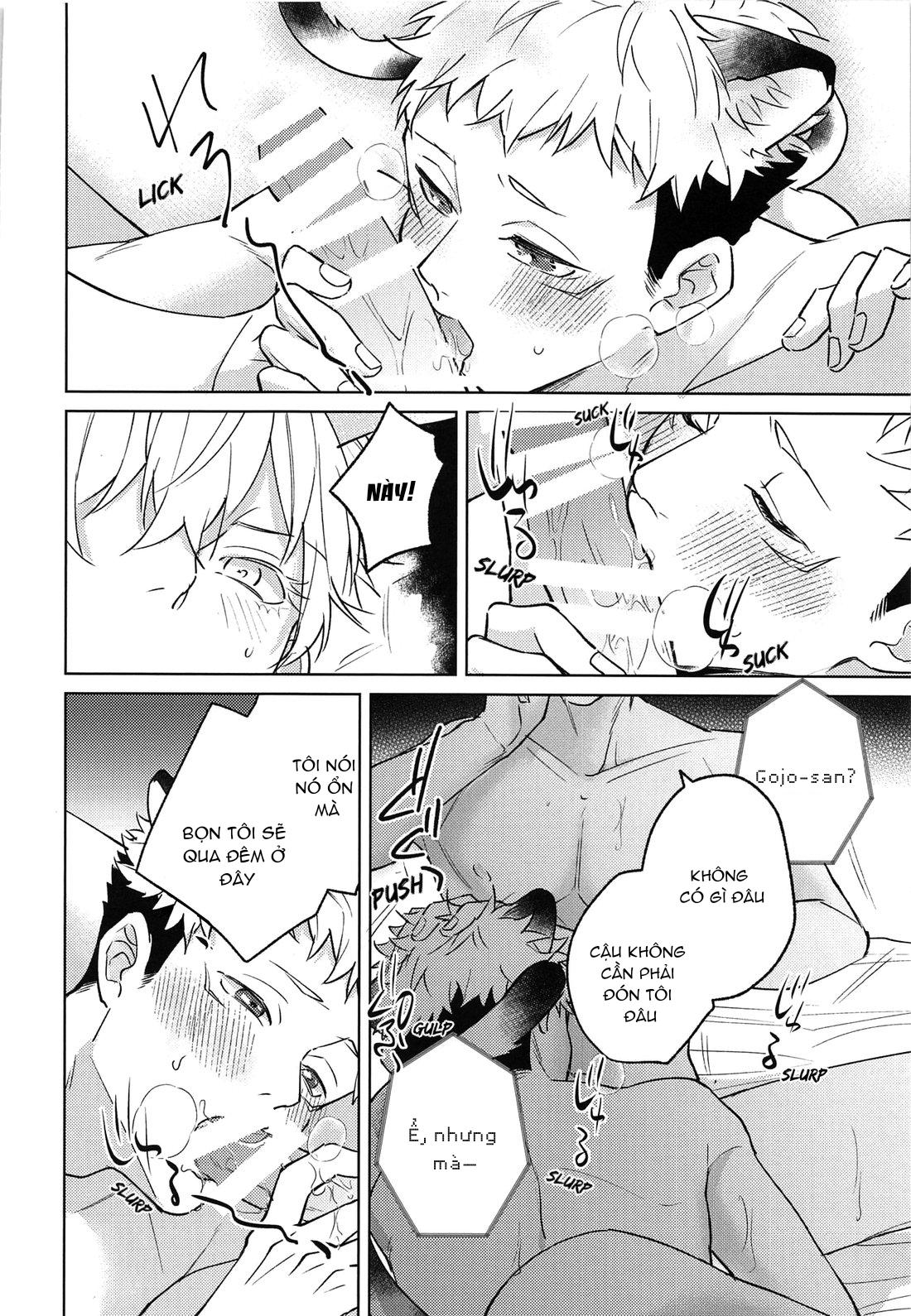 ONESHOT COI LÀ NỨNG Chapter 11 Gojo x Yuuji - Trang 2