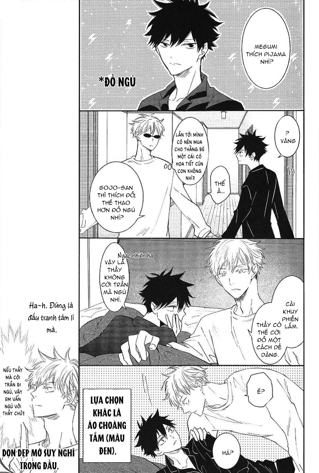 ONESHOT COI LÀ NỨNG Chapter 12.2 Gojo x Megum - Trang 2