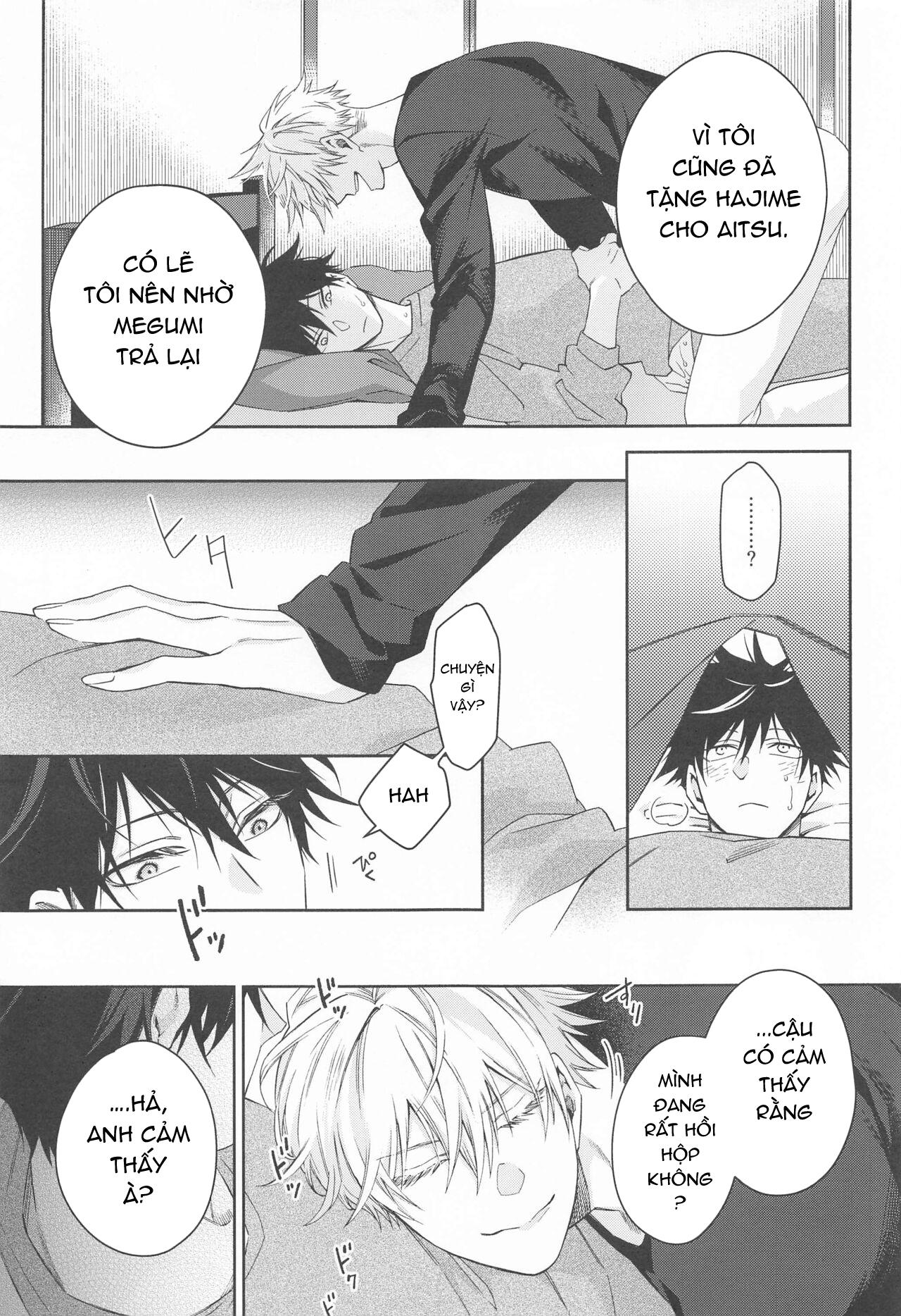 ONESHOT COI LÀ NỨNG Chapter 14 Gojo x Megumi - Trang 2