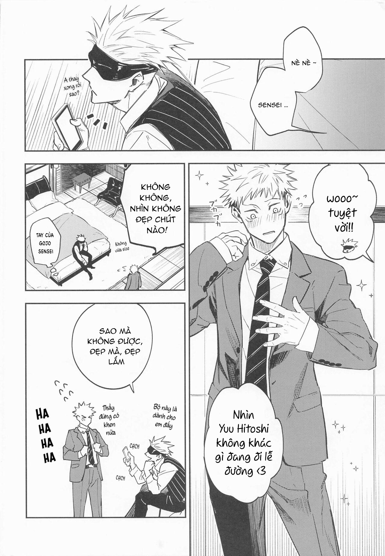 ONESHOT COI LÀ NỨNG Chapter 16 Gojo x Yuuji - Trang 2