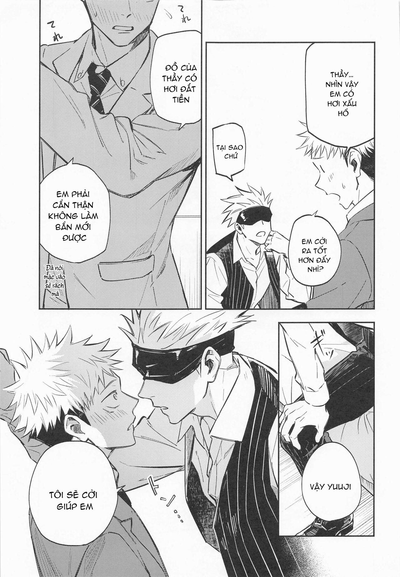 ONESHOT COI LÀ NỨNG Chapter 16 Gojo x Yuuji - Trang 2