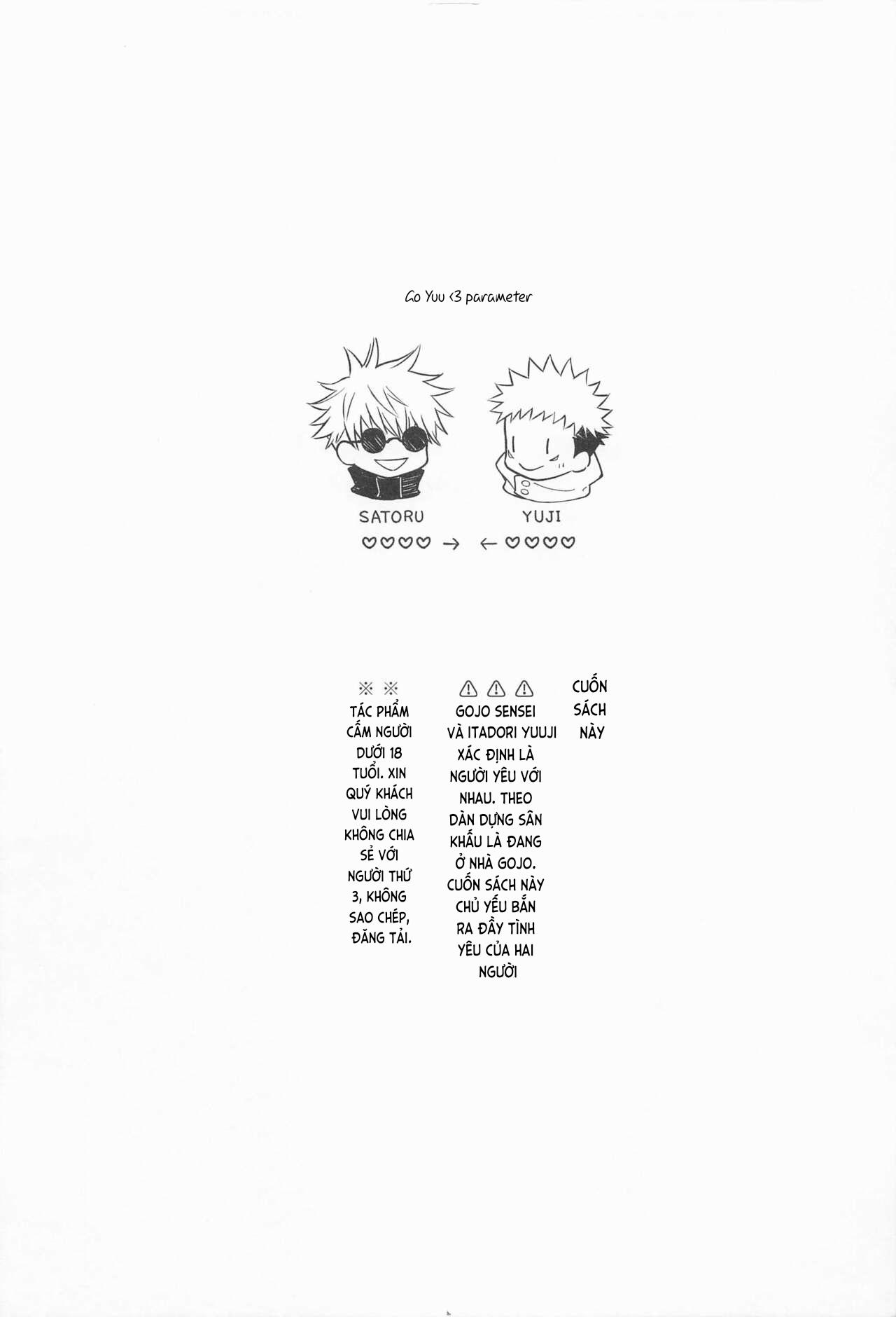 ONESHOT COI LÀ NỨNG Chapter 16 Gojo x Yuuji - Trang 2