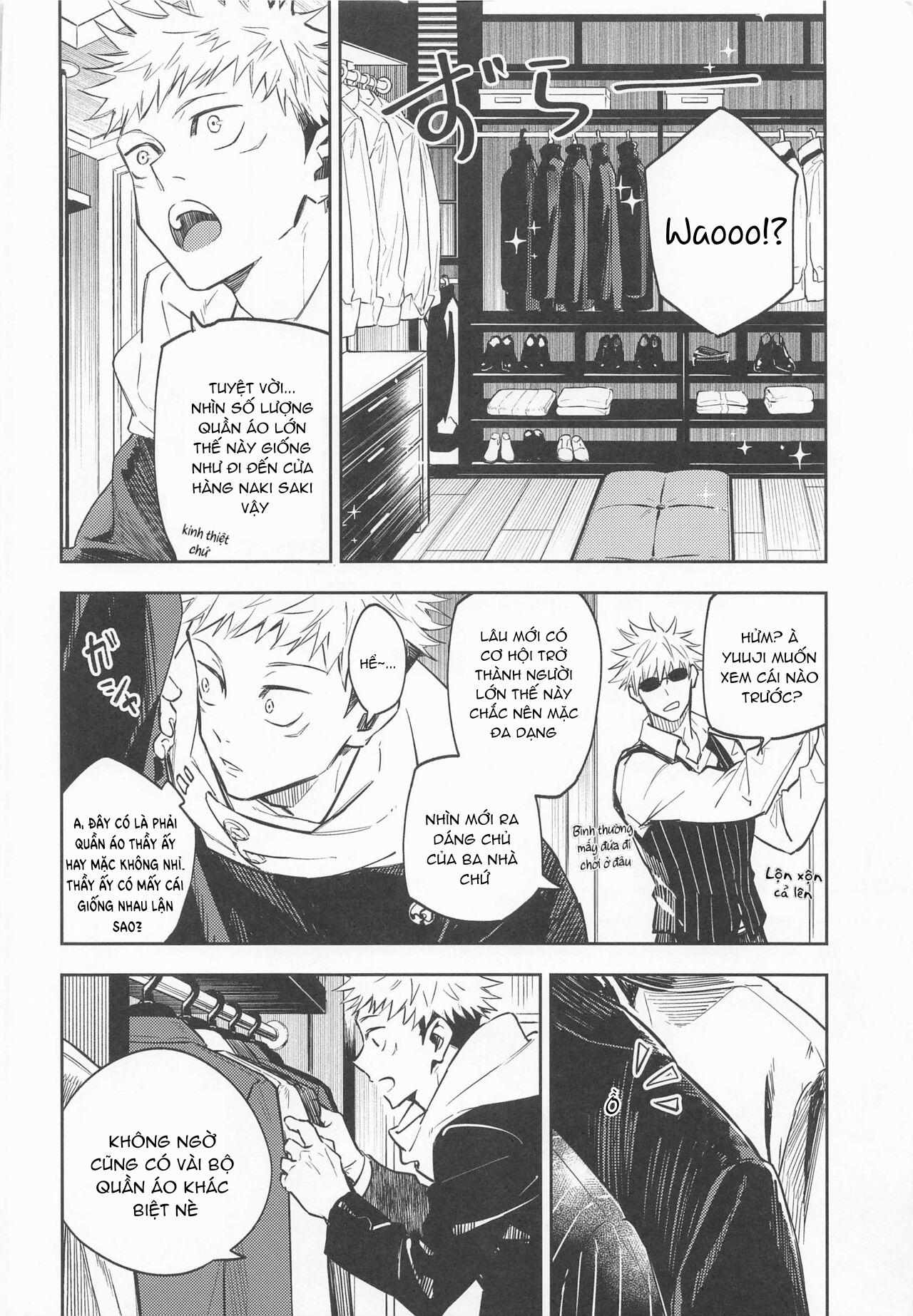 ONESHOT COI LÀ NỨNG Chapter 16 Gojo x Yuuji - Trang 2