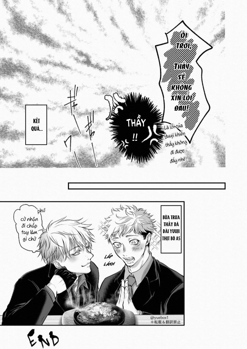 ONESHOT COI LÀ NỨNG Chapter 17 Gojo x Yuuji - Trang 2