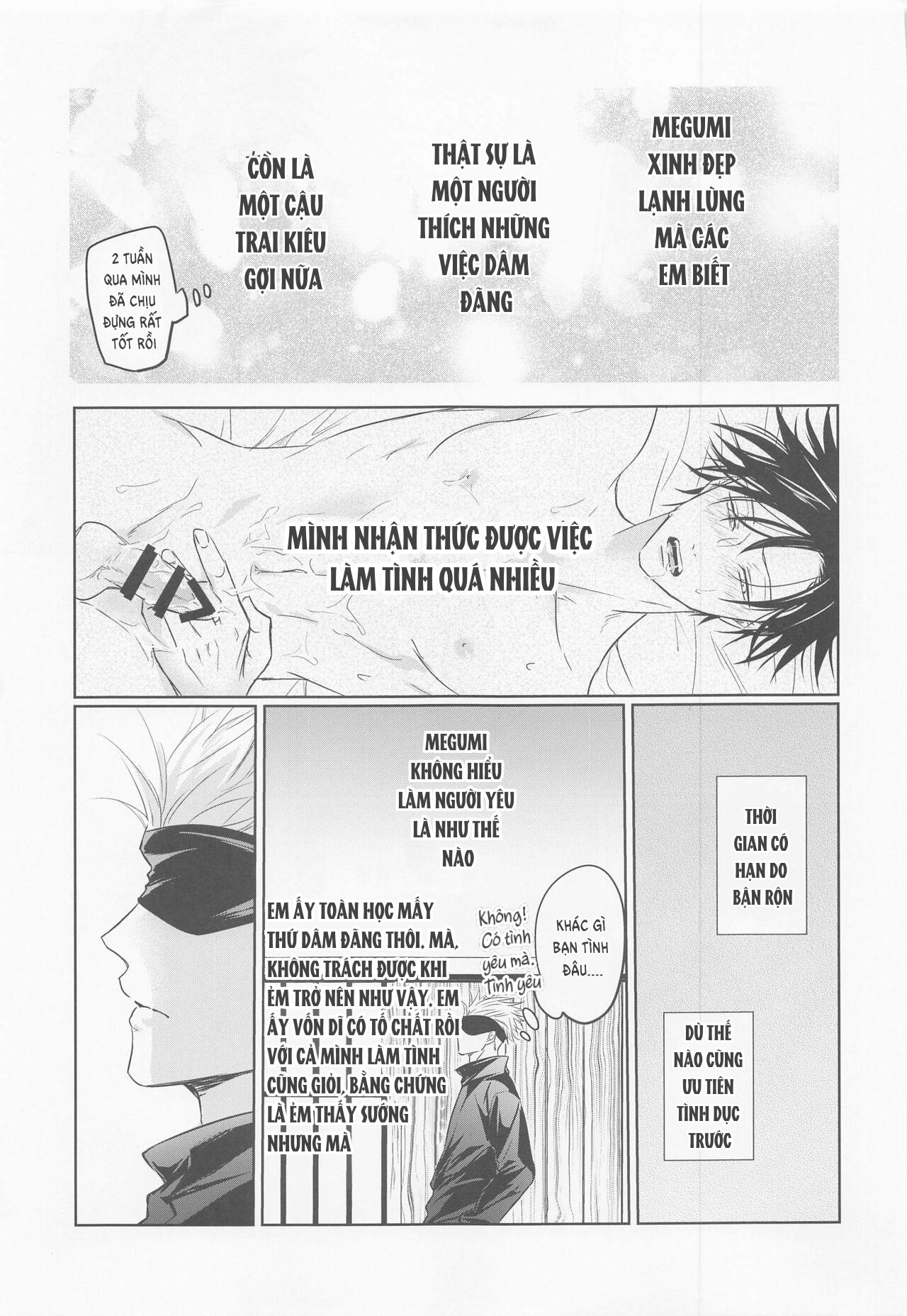 ONESHOT COI LÀ NỨNG Chapter 18 Gojo x Megumi - Trang 2