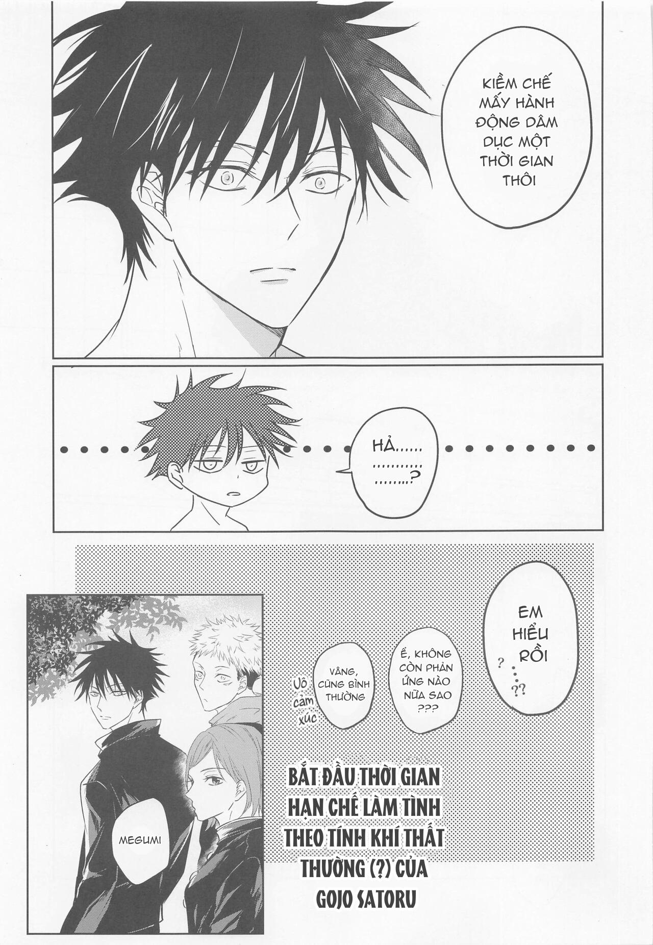 ONESHOT COI LÀ NỨNG Chapter 18 Gojo x Megumi - Trang 2