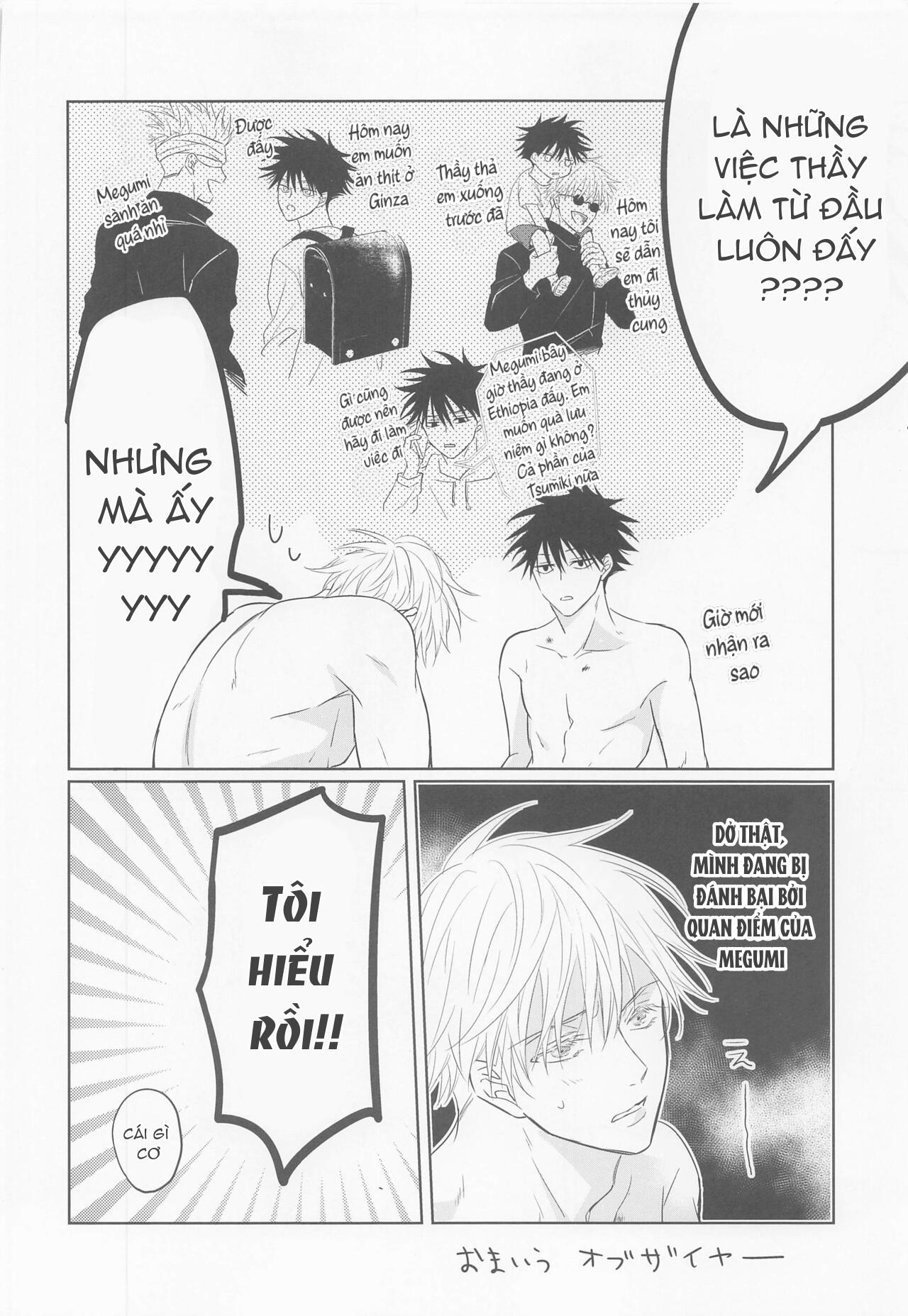 ONESHOT COI LÀ NỨNG Chapter 18 Gojo x Megumi - Trang 2