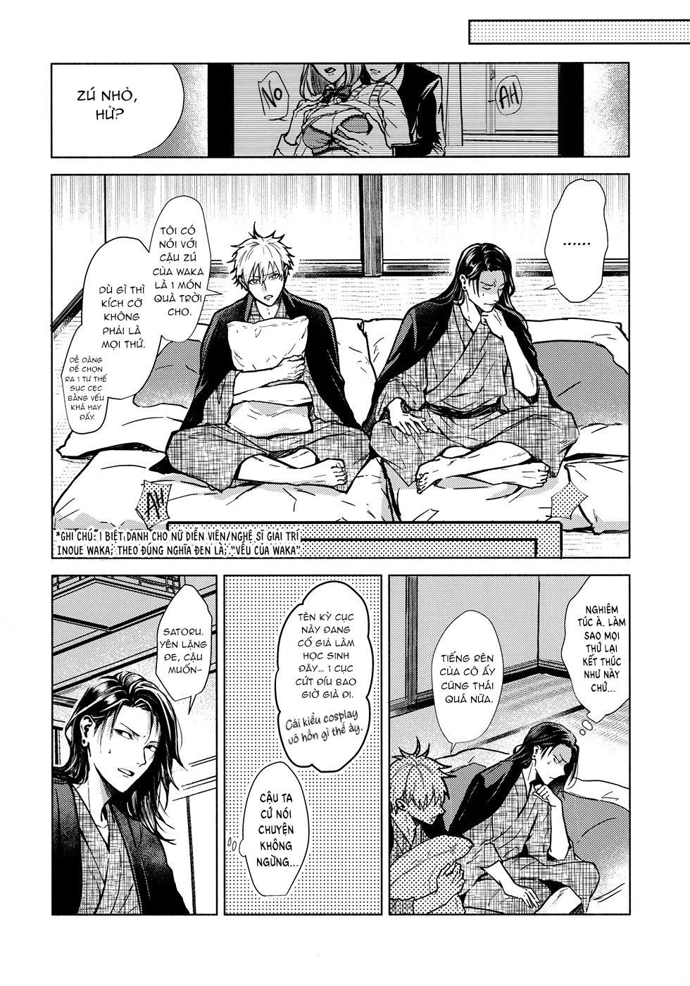 ONESHOT COI LÀ NỨNG Chapter 22 Geto x Gojo - Trang 2