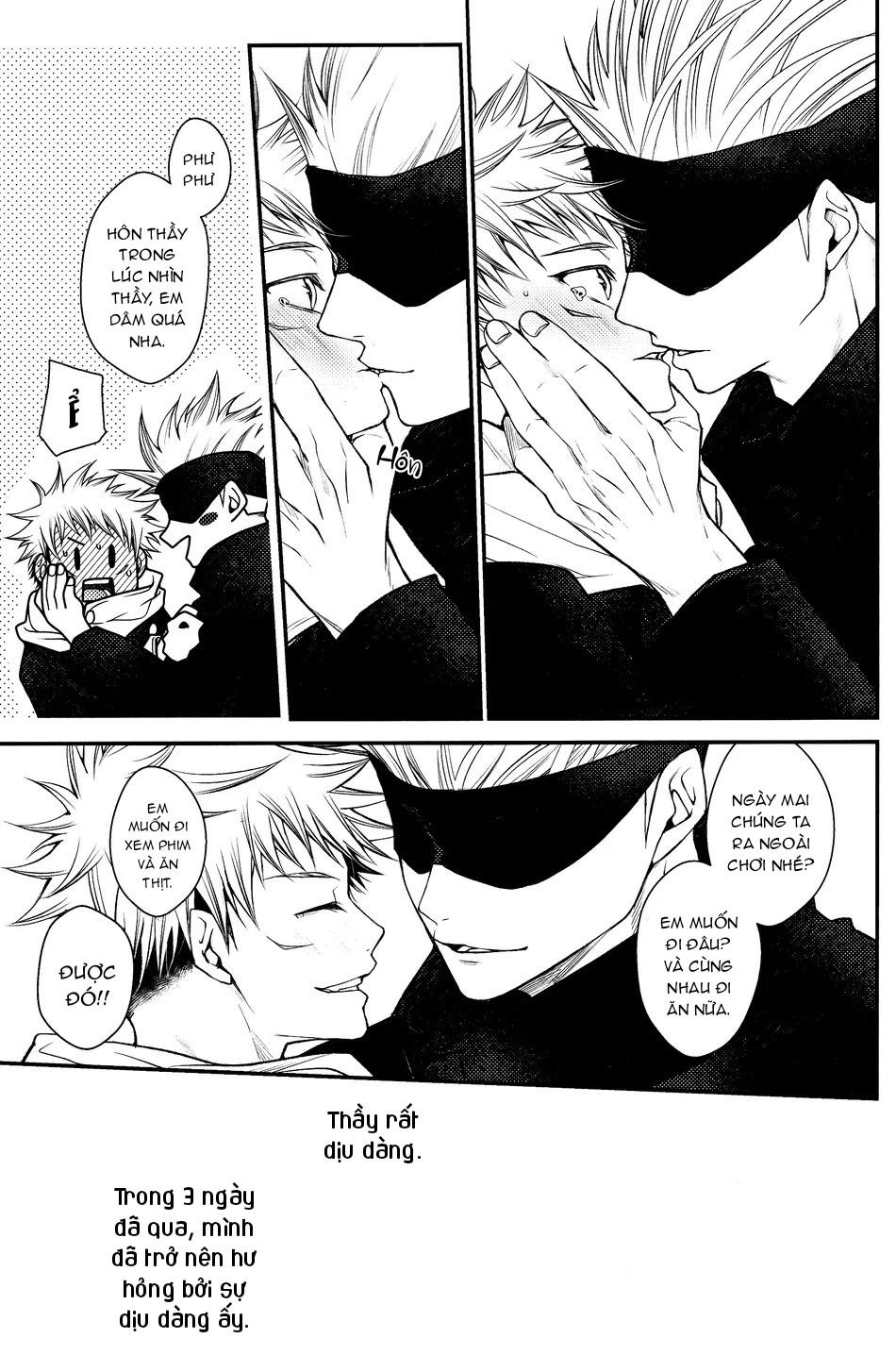 ONESHOT VÀ DOU THEO ĐỀ CỬ Chapter 16.6 GojoYuuji - Trang 2