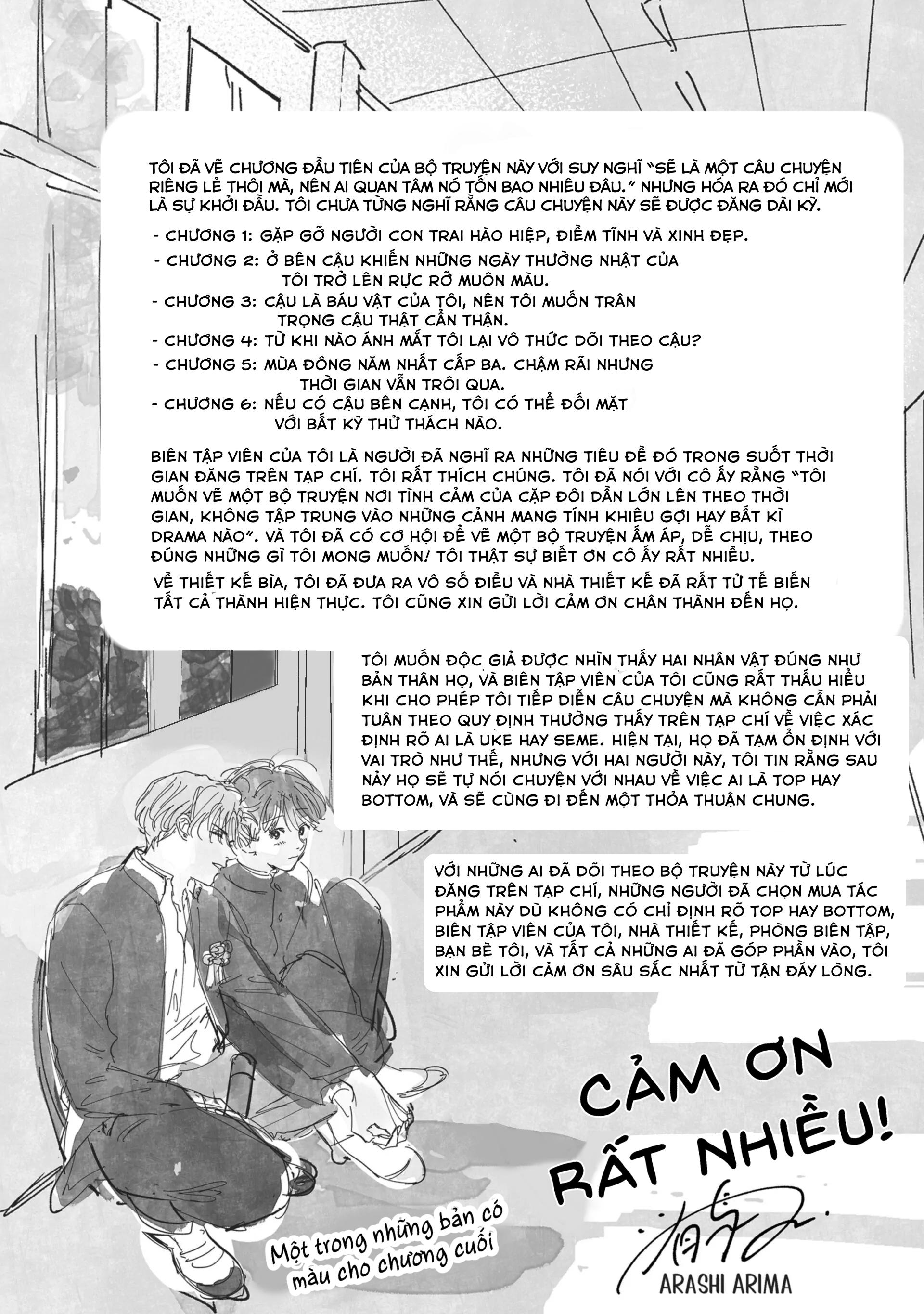 Thì Ra Mùa Xuân Hoa Nở Là Vì Em Chapter 6.5 End vol 1 - Trang 2