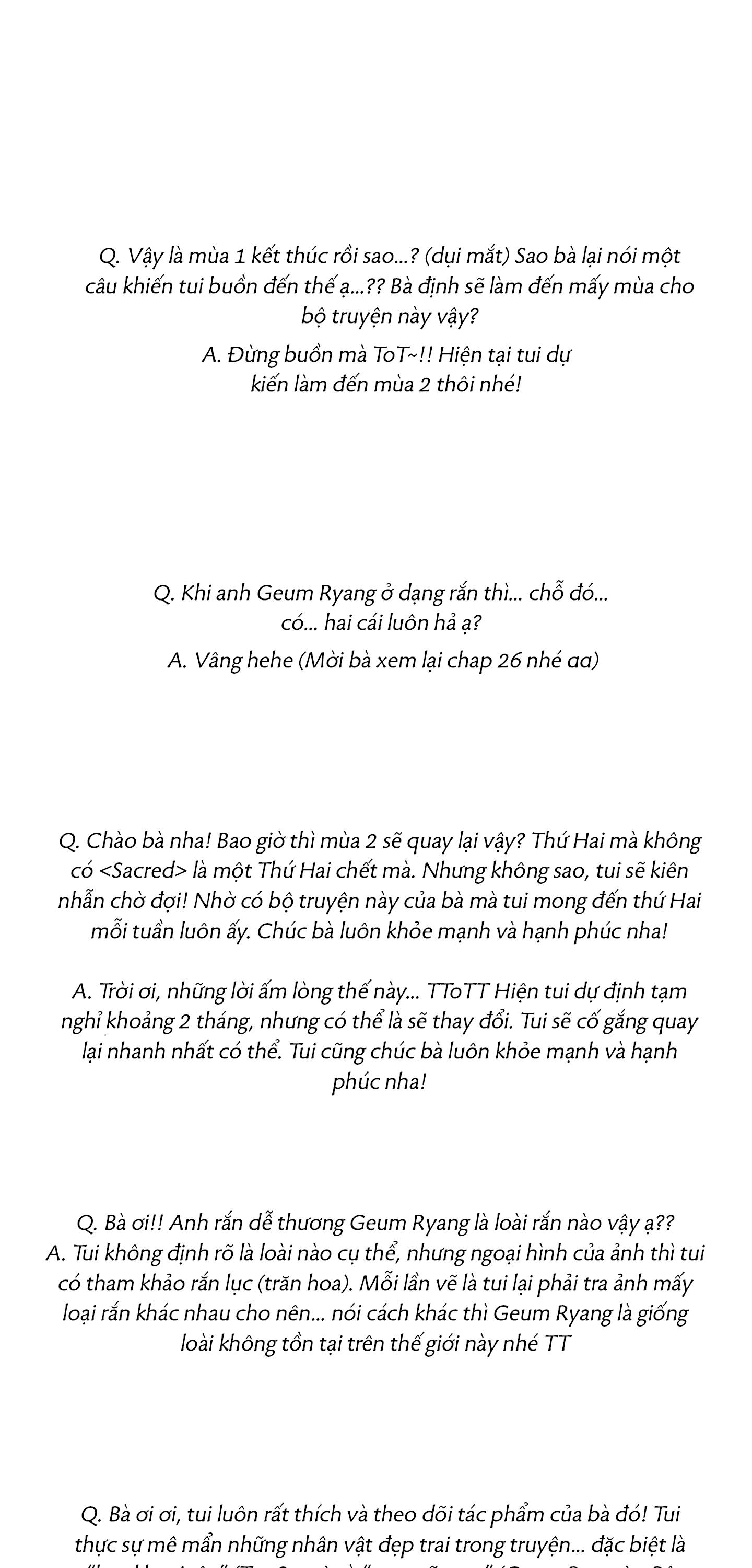 The Sacred Serpent's Seduction Chapter 26.1 HẬU KÌ SS1 - Trang 2