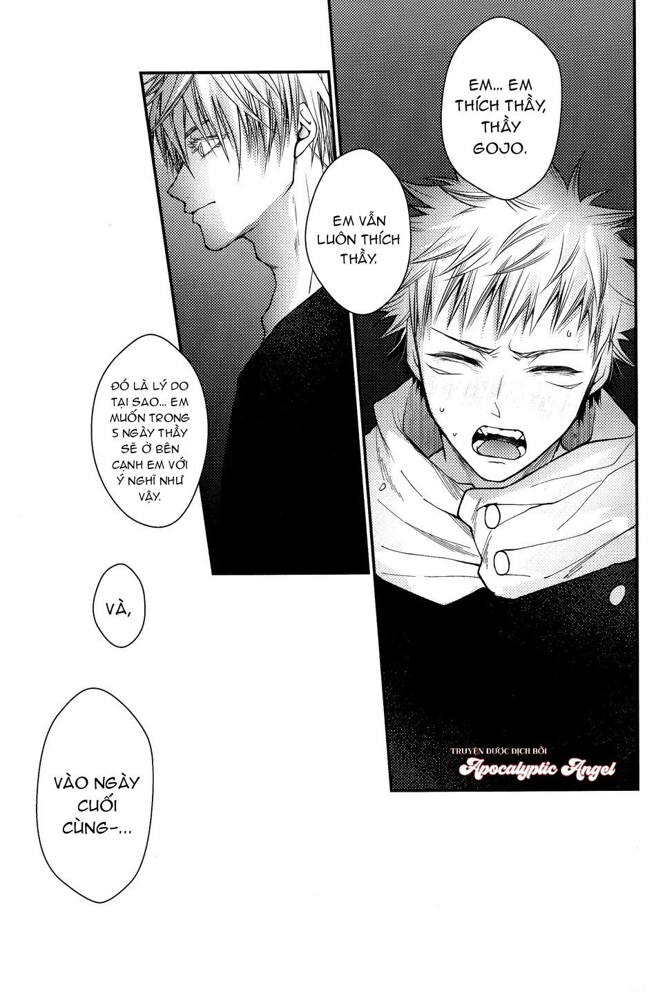 ONESHOT VÀ DOU THEO ĐỀ CỬ Chapter 16.6 GojoYuuji - Trang 2