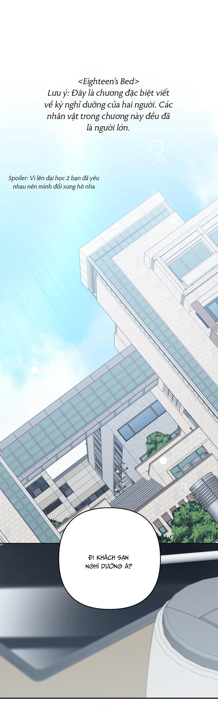 (GĐCV) EIGHTEEN'S BED Chapter 32 NTĐB: Kỳ nghỉ - Next Chapter 33