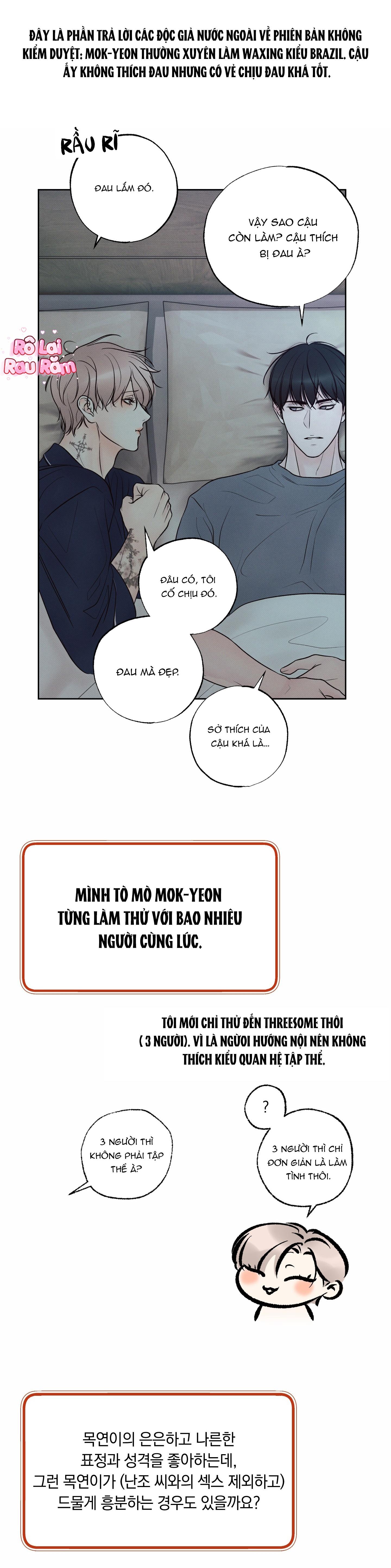 (RÔ LAI) Nửa tỉnh nửa mê Chapter 30.6 Hậu kì - Trang 2