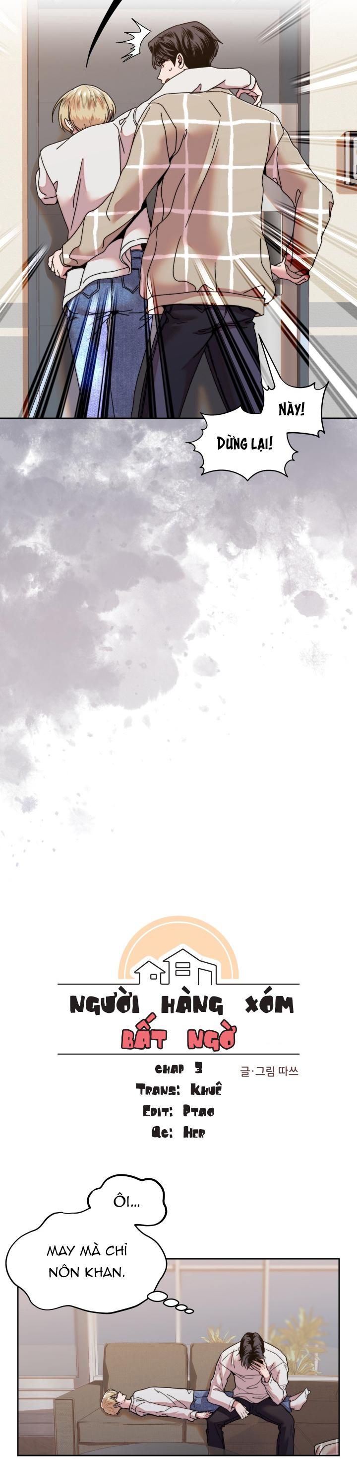 Người Hàng Xóm Bất Ngờ Chapter 3 - Trang 2