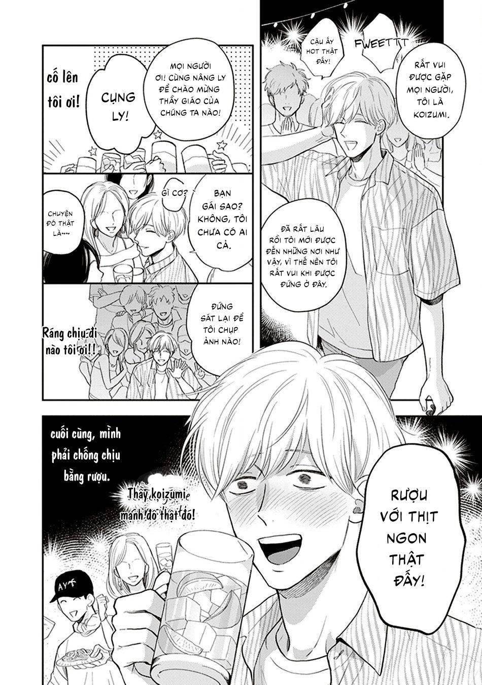 Koizumi-sensei không muốn bị phát hiện Chapter 1 - Trang 2