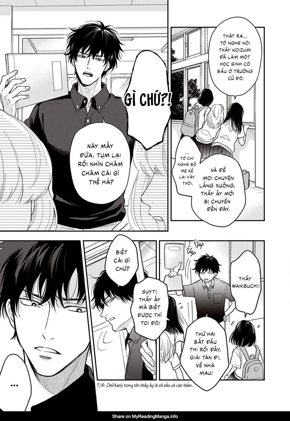 Koizumi-sensei không muốn bị phát hiện Chapter 1 - Trang 2