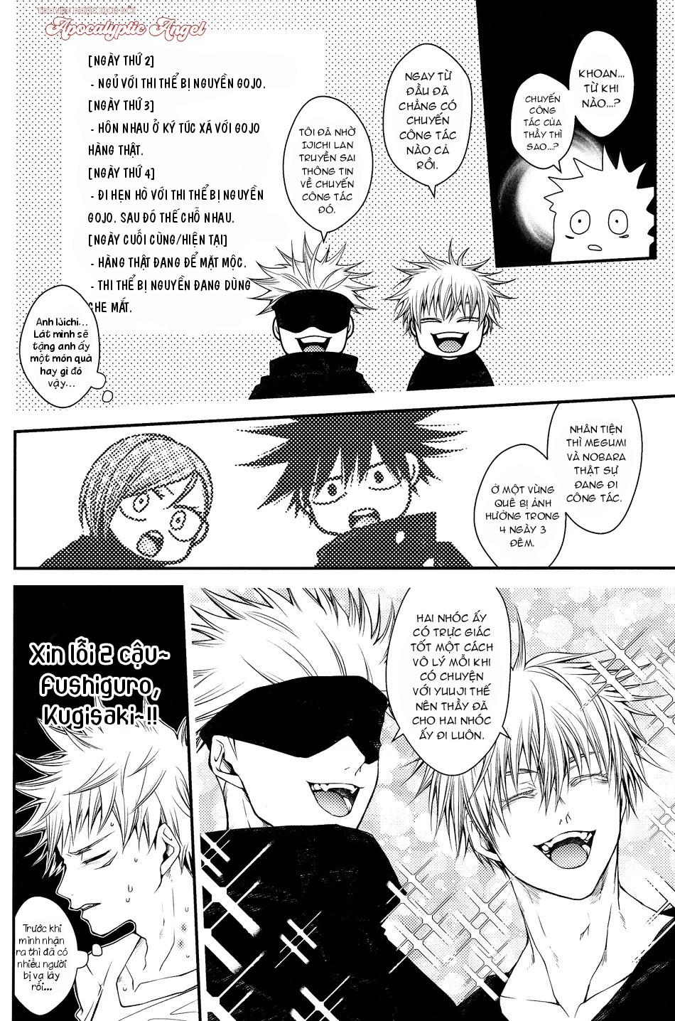 ONESHOT VÀ DOU THEO ĐỀ CỬ Chapter 16.6 GojoYuuji - Trang 2