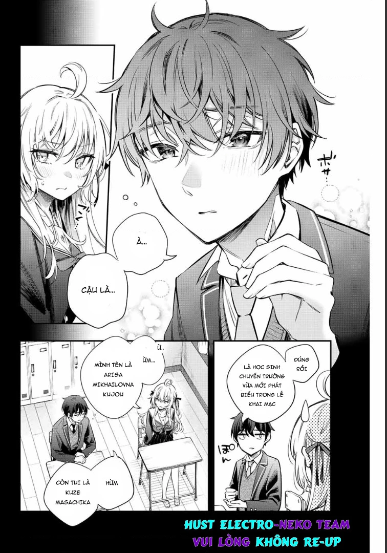 Arya-san bàn bên thi thoảng lại thả thính tôi bằng tiếng Nga Chapter 10 - Trang 2