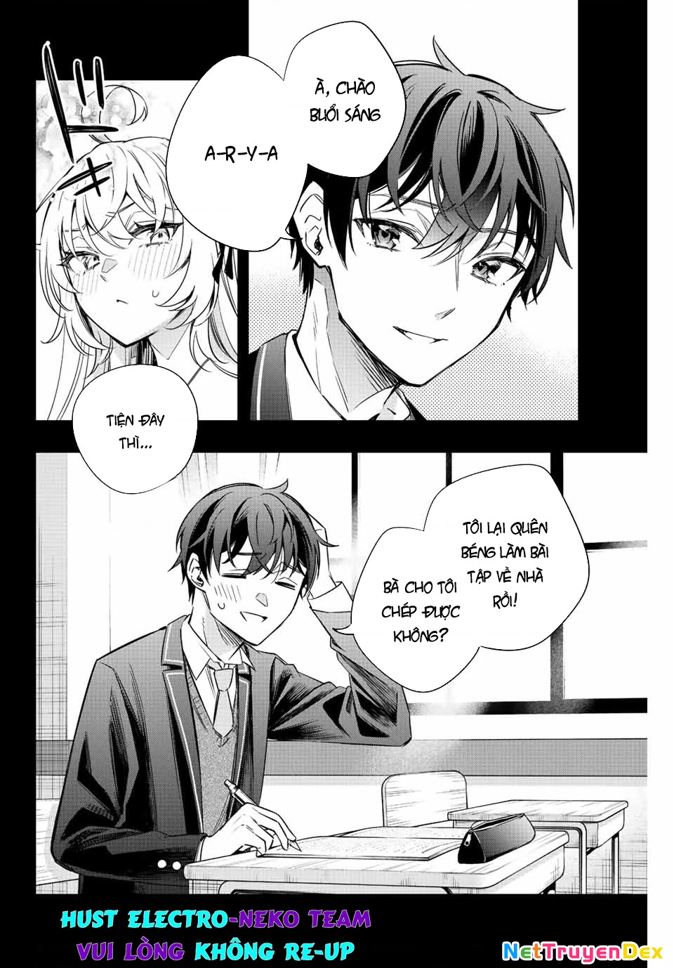 Arya-san bàn bên thi thoảng lại thả thính tôi bằng tiếng Nga Chapter 15 - Trang 2