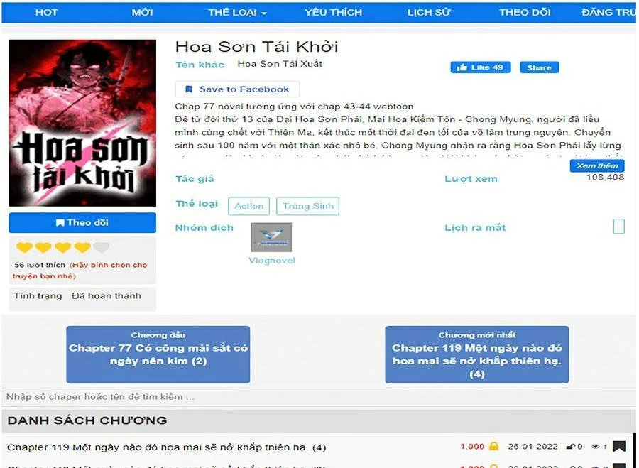 Hoa Sơn Tái Xuất Chapter 49 - Trang 3