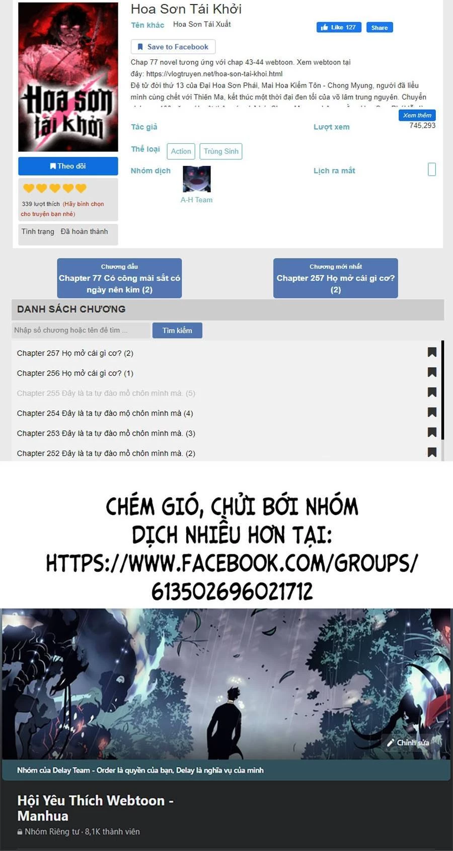 Hoa Sơn Tái Xuất Chapter 55 - Trang 3