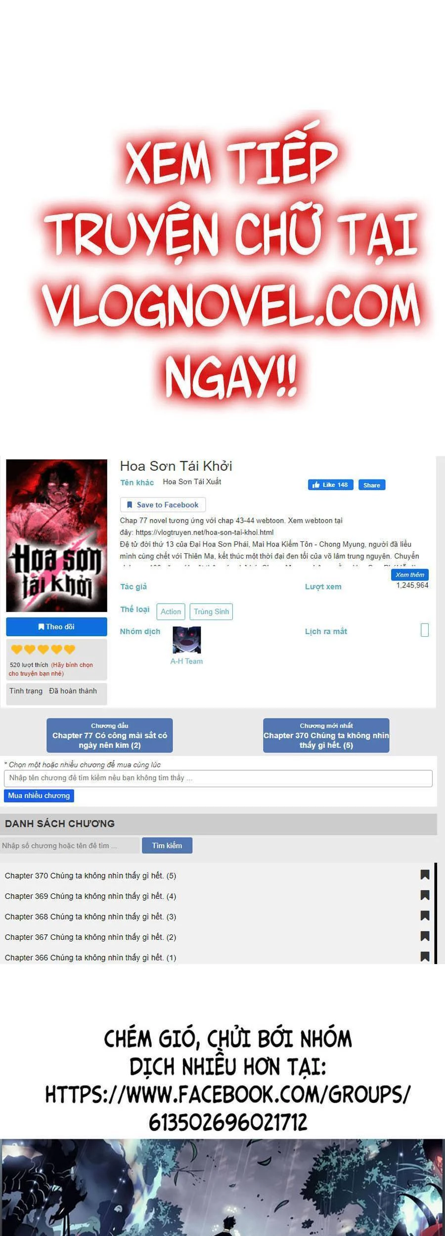 Hoa Sơn Tái Xuất Chapter 60 - Trang 3