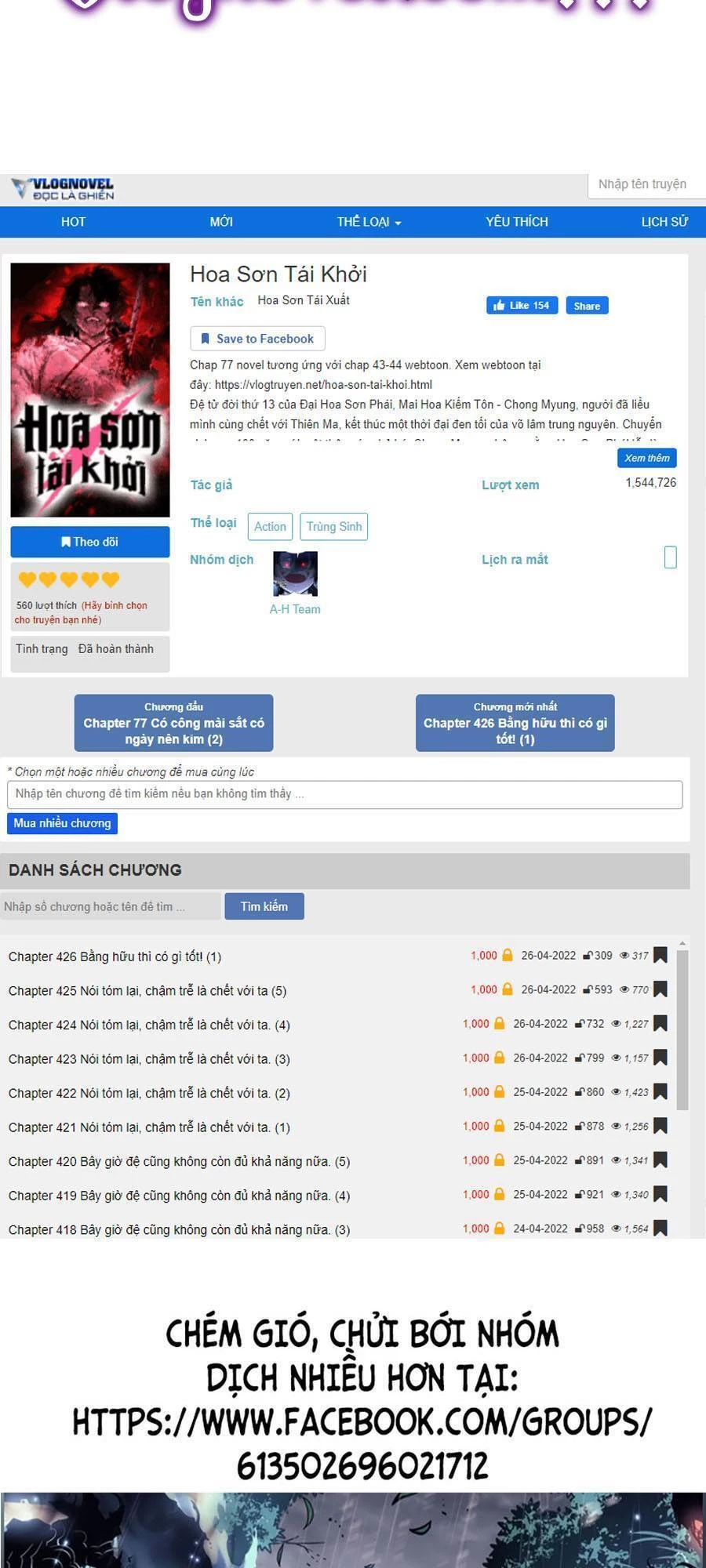 Hoa Sơn Tái Xuất Chapter 61 - Trang 3